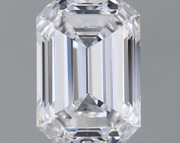1.07 Carat Emerald Shaped, Ideal Cut, D Color, IF Clarity, IGI Certified Lab Grown Diamond