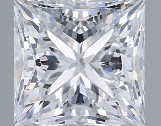0.95 Carat Princess Shaped, Excellent Cut, D Color, VVS1 Clarity, IGI Certified Lab Grown Diamond