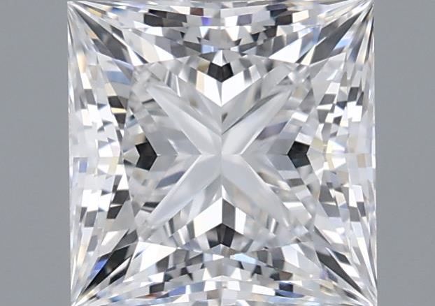 1.23 Carat Princess Shaped, Ideal Cut, D Color, VVS1 Clarity, IGI Certified Lab Grown Diamond