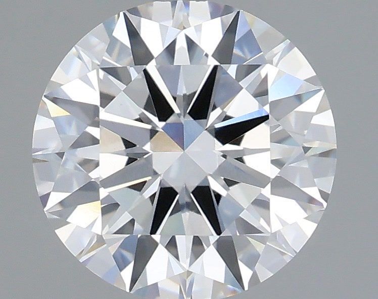 2.06 Carat Round Shaped, Ideal Cut, F Color, VVS2 Clarity, IGI Certified Lab Grown Diamond