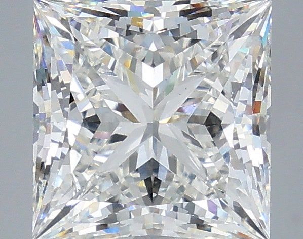 3.64 Carat Princess Shaped, Ideal Cut, G Color, VS1 Clarity, IGI Certified Lab Grown Diamond