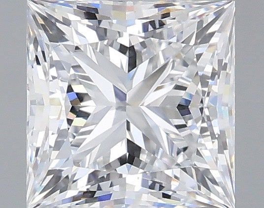 1.09 Carat Princess Shaped, Ideal Cut, D Color, VS1 Clarity, IGI Certified Lab Grown Diamond