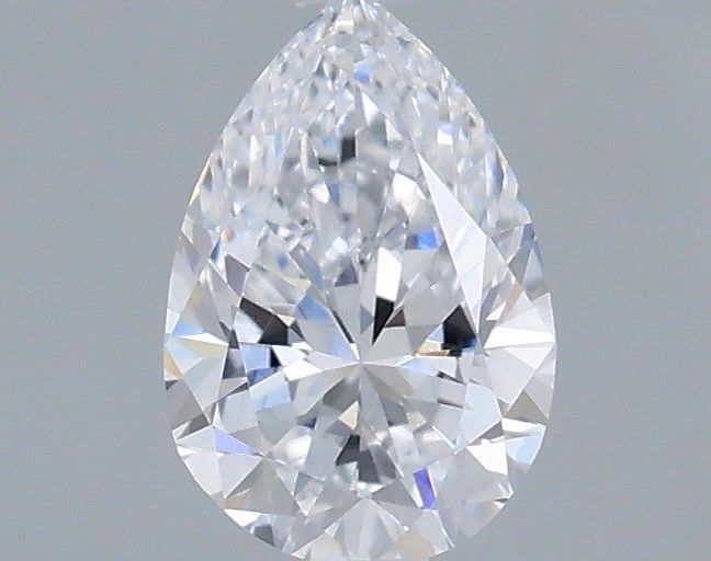 0.55 Carat Pear Shaped, Very Good Cut, D Color, VVS2 Clarity, IGI Certified Lab Grown Diamond