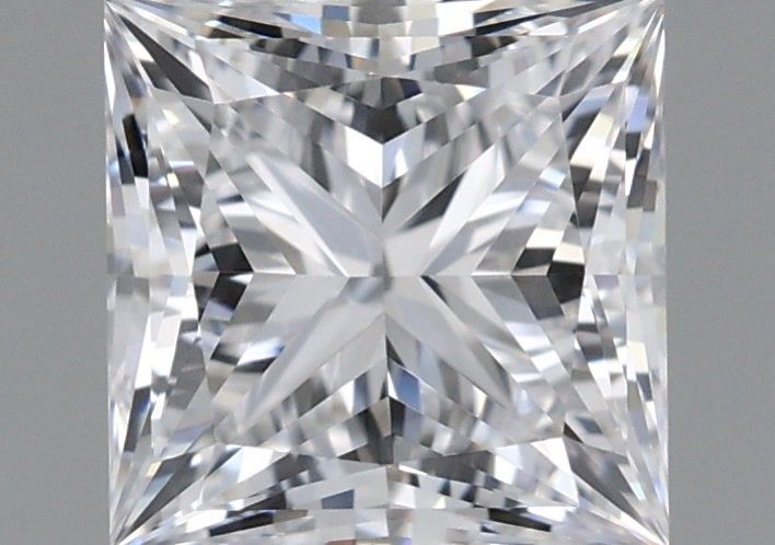 1.00 Carat Princess Shaped, Ideal Cut, E Color, VVS1 Clarity, IGI Certified Lab Grown Diamond