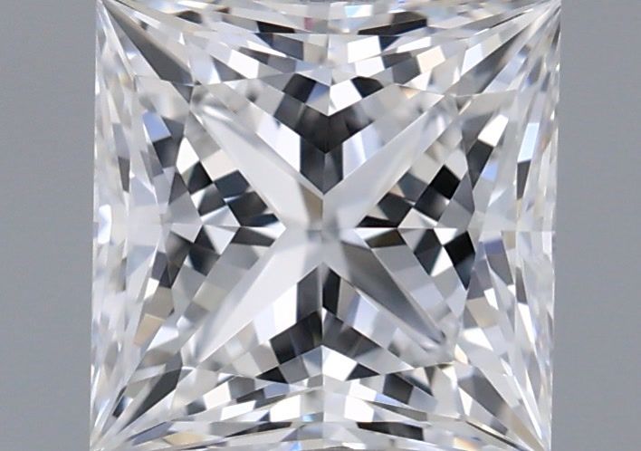 1.03 Carat Princess Shaped, Ideal Cut, D Color, VVS1 Clarity, IGI Certified Lab Grown Diamond