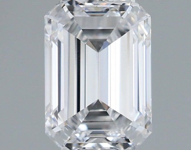 1.01 Carat Emerald Shaped, Ideal Cut, D Color, VS2 Clarity, IGI Certified Lab Grown Diamond