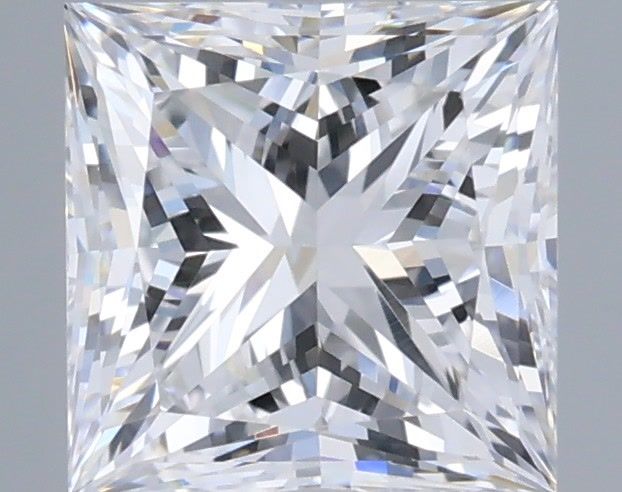 1.06 Carat Princess Shaped, Very Good Cut, D Color, VVS2 Clarity, IGI Certified Lab Grown Diamond