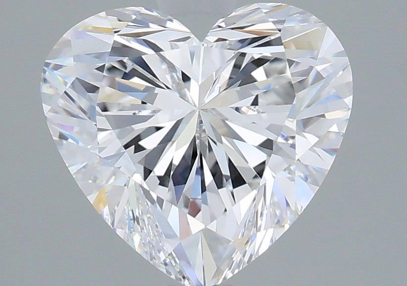 2.50 Carat Heart Shaped, Excellent Cut, D Color, VS1 Clarity, IGI Certified Lab Grown Diamond