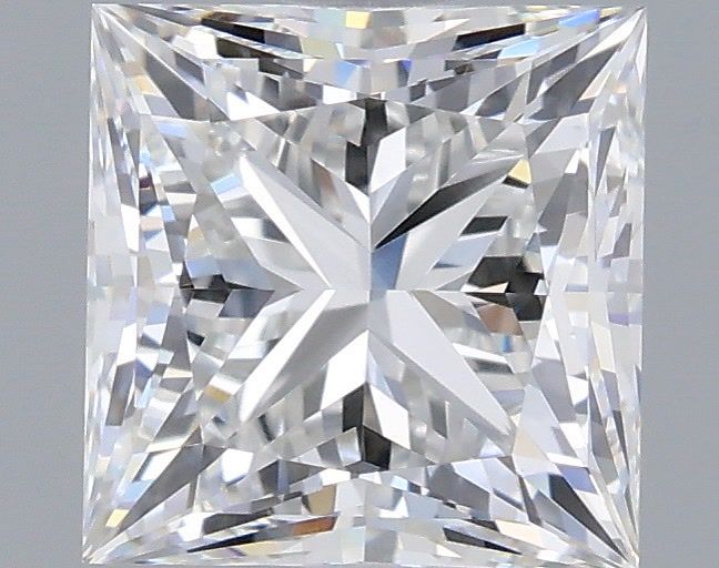 1.65 Carat Princess Shaped, D Color, VVS2 Clarity, IGI Certified Lab Grown Diamond
