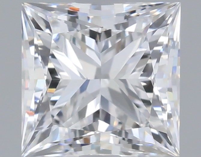 1.22 Carat Princess Shaped, Ideal Cut, D Color, VVS2 Clarity, IGI Certified Lab Grown Diamond
