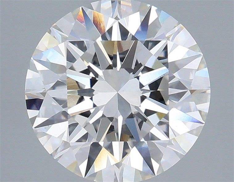3.09 Carat Round Shaped, Excellent Cut, F Color, VS1 Clarity, IGI Certified Lab Grown Diamond