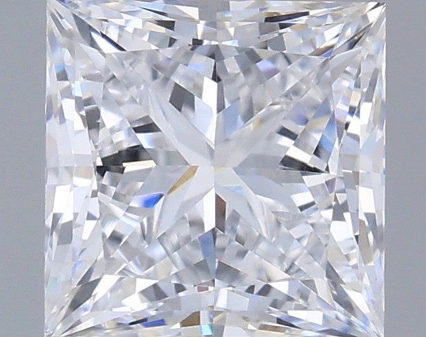 1.07 Carat Princess Shaped, Very Good Cut, D Color, VVS2 Clarity, IGI Certified Lab Grown Diamond