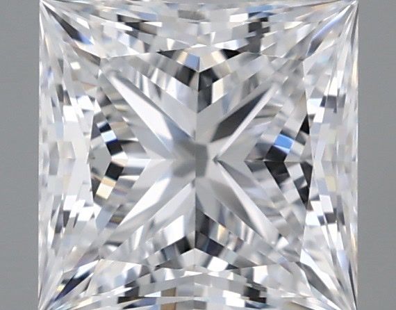 1.24 Carat Princess Shaped, Ideal Cut, D Color, VVS2 Clarity, IGI Certified Lab Grown Diamond