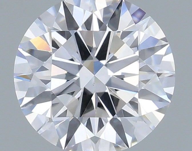 0.53 Carat Round Shaped, Ideal Cut, E Color, VS2 Clarity, IGI Certified Lab Grown Diamond