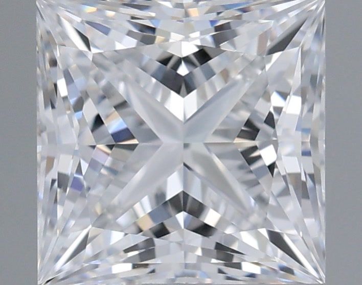 1.07 Carat Princess Shaped, Ideal Cut, D Color, IF Clarity, IGI Certified Lab Grown Diamond