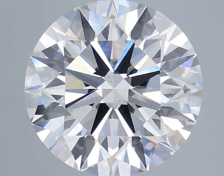 4.10 Carat Round Shaped, Ideal Cut, G Color, VS2 Clarity, IGI Certified Lab Grown Diamond