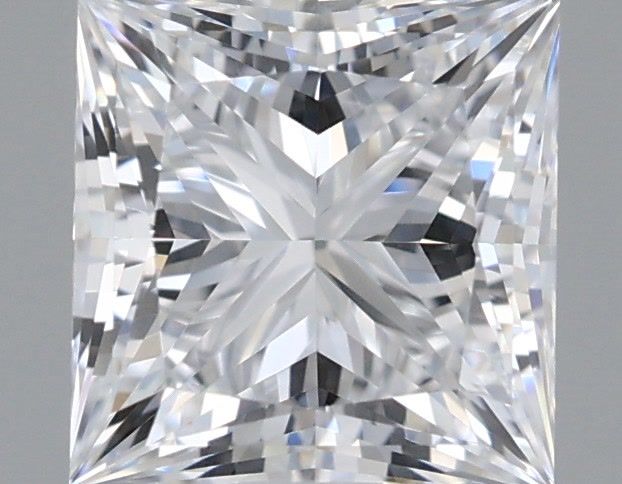 1.04 Carat Princess Shaped, Ideal Cut, D Color, VVS2 Clarity, IGI Certified Lab Grown Diamond