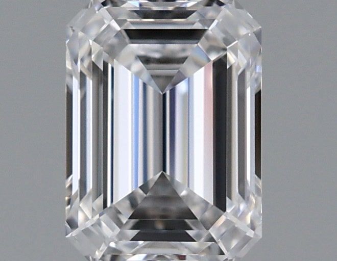0.50 Carat Emerald Shaped, Ideal Cut, D Color, IF Clarity, IGI Certified Lab Grown Diamond
