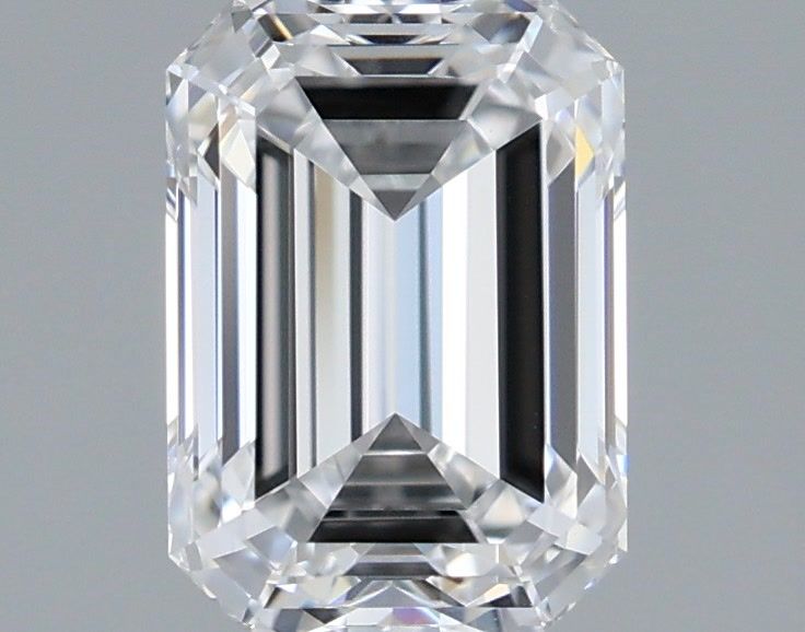 1.59 Carat Emerald Shaped, Ideal Cut, D Color, VVS1 Clarity, IGI Certified Lab Grown Diamond