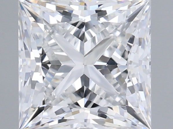 1.08 Carat Princess Shaped, Ideal Cut, D Color, VVS1 Clarity, IGI Certified Lab Grown Diamond