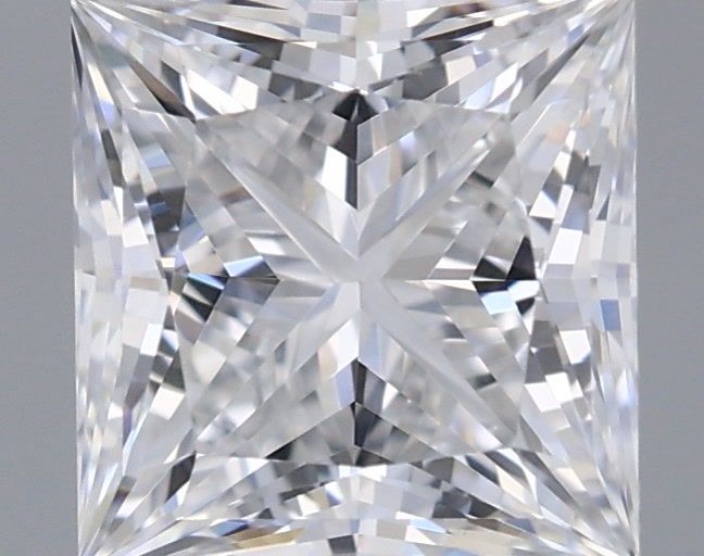 1.07 Carat Princess Shaped, Excellent Cut, D Color, VS2 Clarity, IGI Certified Lab Grown Diamond