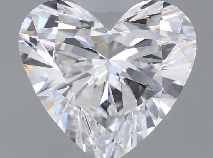 0.98 Carat Heart Shaped, Ideal Cut, D Color, VVS2 Clarity, IGI Certified Lab Grown Diamond