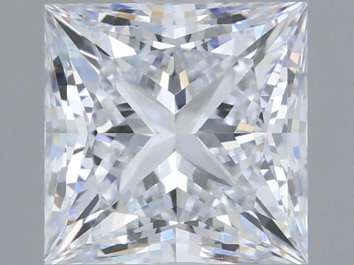 1.24 Carat Princess Shaped, Ideal Cut, D Color, VVS1 Clarity, IGI Certified Lab Grown Diamond