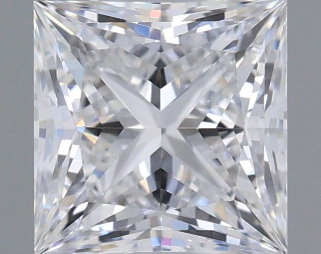 1.05 Carat Princess Shaped, Ideal Cut, D Color, VVS2 Clarity, IGI Certified Lab Grown Diamond