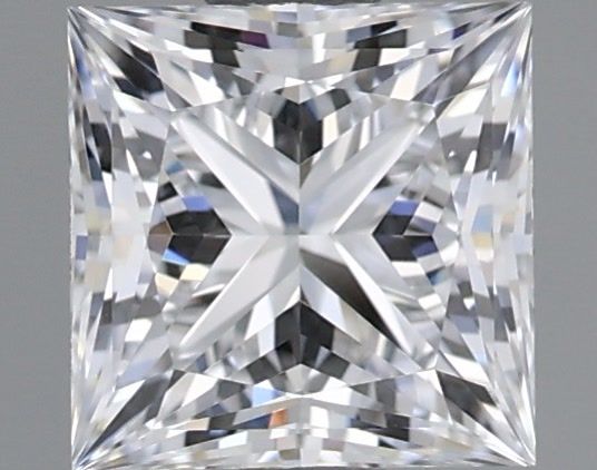 1.04 Carat Princess Shaped, Ideal Cut, D Color, VVS2 Clarity, IGI Certified Lab Grown Diamond