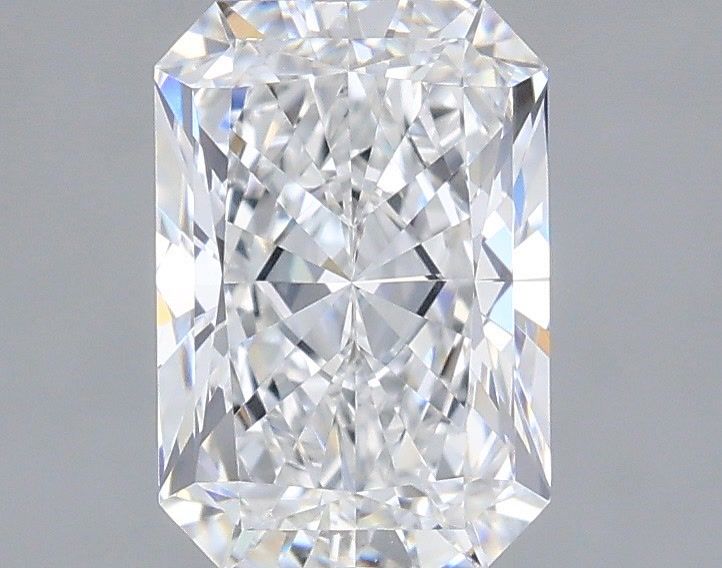 1.49 Carat Radiant Shaped, Ideal Cut, D Color, VVS2 Clarity, IGI Certified Lab Grown Diamond