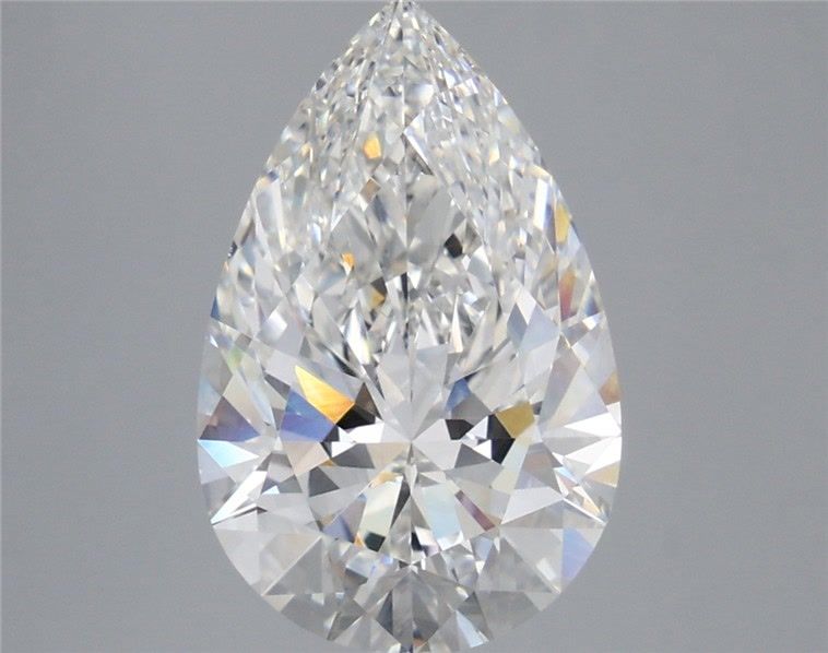 4.57 Carat Pear Shaped, Very Good Cut, F Color, VVS2 Clarity, IGI Certified Lab Grown Diamond