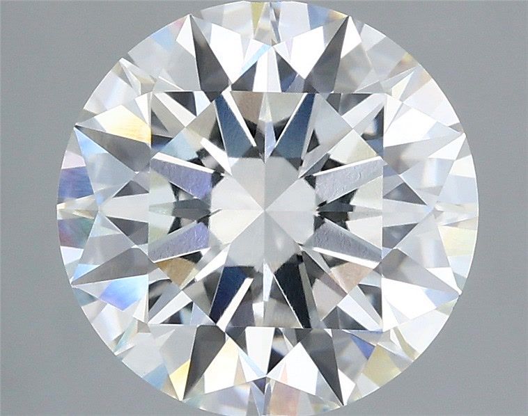 4.09 Carat Round Shaped, Excellent Cut, F Color, VVS2 Clarity, IGI Certified Lab Grown Diamond