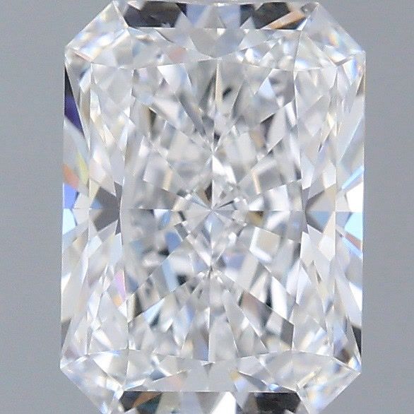 1.55 Carat Radiant Shaped, Very Good Cut, D Color, VVS1 Clarity, IGI Certified Lab Grown Diamond