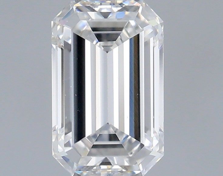 1.00 Carat Emerald Shaped, Ideal Cut, E Color, VS1 Clarity, IGI Certified Lab Grown Diamond