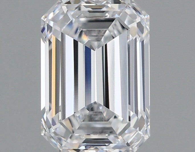 1.57 Carat Emerald Shaped, Ideal Cut, D Color, IF Clarity, IGI Certified Lab Grown Diamond