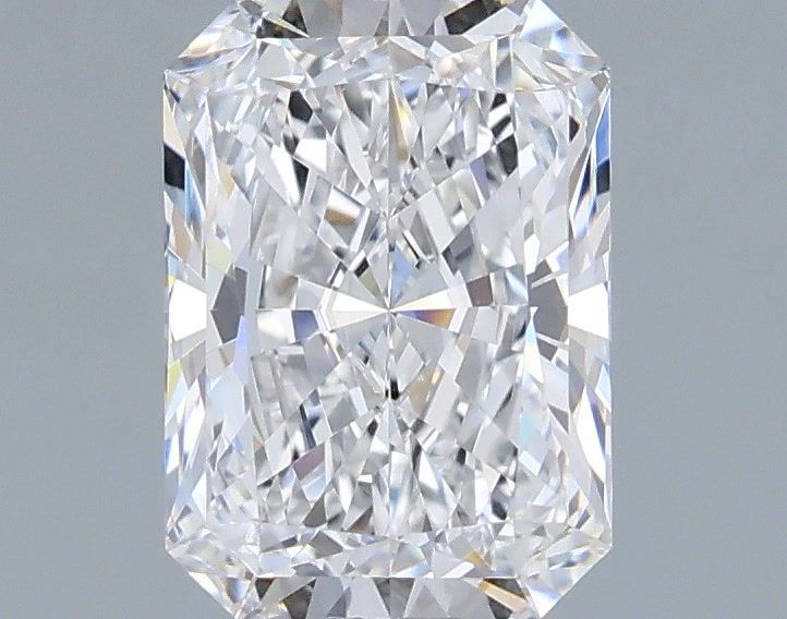 1.53 Carat Radiant Shaped, Very Good Cut, D Color, VVS1 Clarity, IGI Certified Lab Grown Diamond