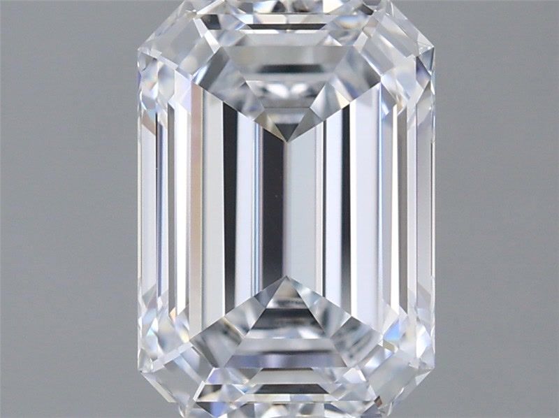 1.59 Carat Emerald Shaped, Ideal Cut, D Color, IF Clarity, IGI Certified Lab Grown Diamond