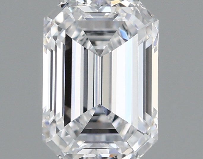 1.59 Carat Emerald Shaped, Ideal Cut, D Color, VVS1 Clarity, IGI Certified Lab Grown Diamond