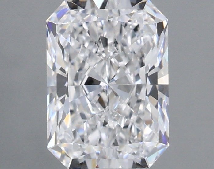 1.04 Carat Radiant Shaped, Ideal Cut, D Color, VVS2 Clarity, IGI Certified Lab Grown Diamond