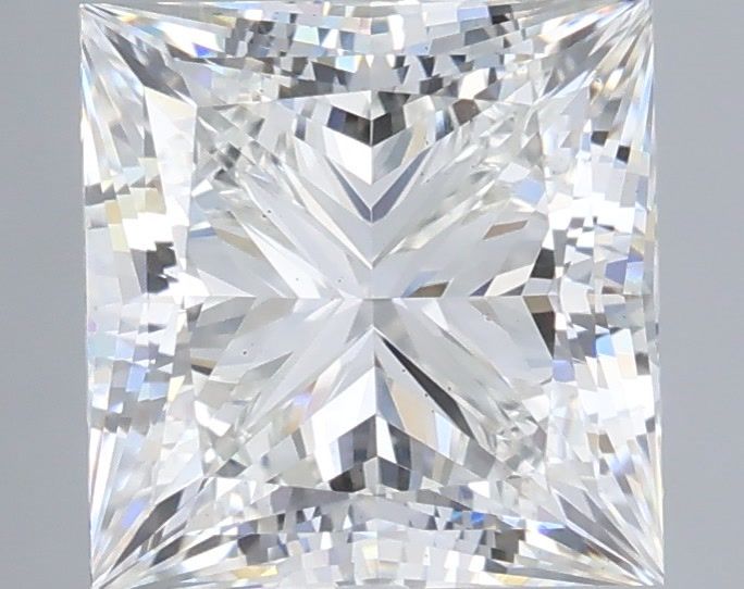 3.24 Carat Princess Shaped, Ideal Cut, G Color, VS2 Clarity, IGI Certified Lab Grown Diamond