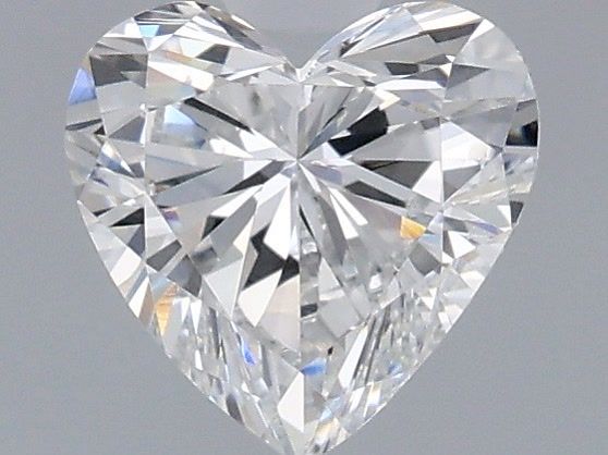 0.55 Carat Heart Shaped, Very Good Cut, D Color, VS1 Clarity, IGI Certified Lab Grown Diamond
