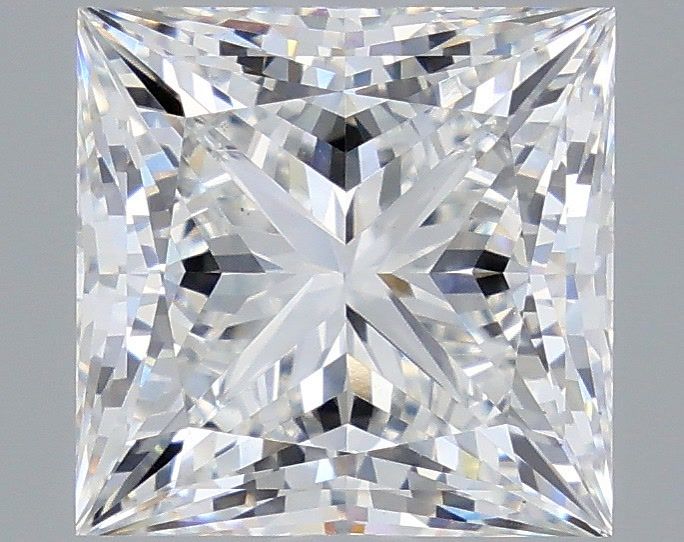 5.09 Carat Princess Shaped, Ideal Cut, E Color, VS1 Clarity, IGI Certified Lab Grown Diamond