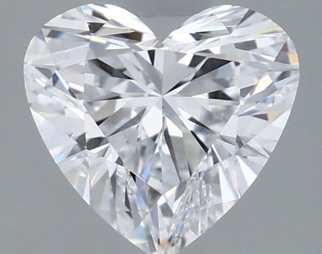 0.96 Carat Heart Shaped, Ideal Cut, D Color, VVS2 Clarity, IGI Certified Lab Grown Diamond