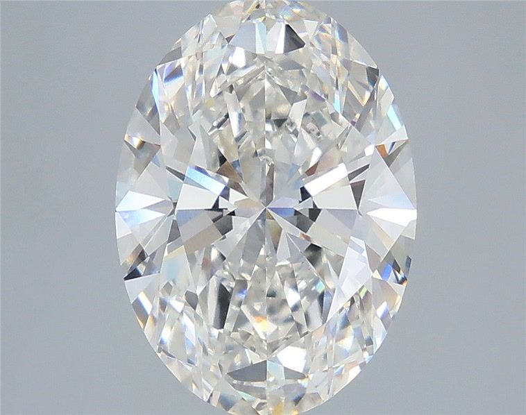 5.30 Carat Oval Shaped, Ideal Cut, F Color, VVS2 Clarity, IGI Certified Lab Grown Diamond