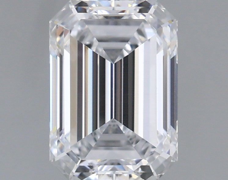 1.01 Carat Emerald Shaped, Ideal Cut, D Color, SI1 Clarity, IGI Certified Lab Grown Diamond