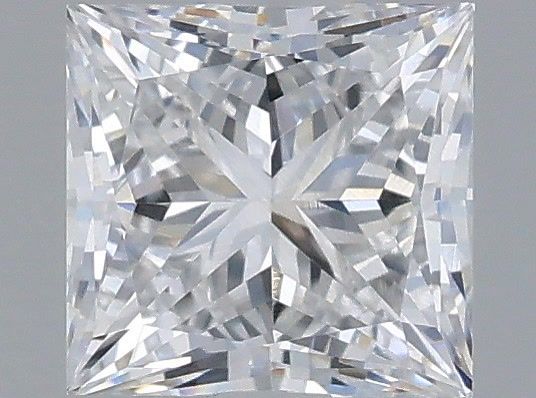 0.55 Carat Princess Shaped, Very Good Cut, E Color, VS2 Clarity, IGI Certified Lab Grown Diamond