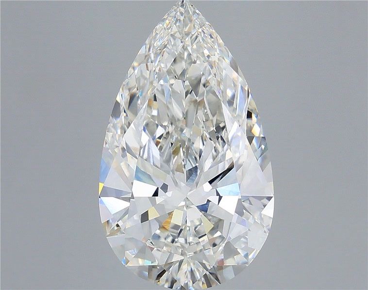 8.00 Carat Pear Shaped, Ideal Cut, G Color, VVS2 Clarity, IGI Certified Lab Grown Diamond