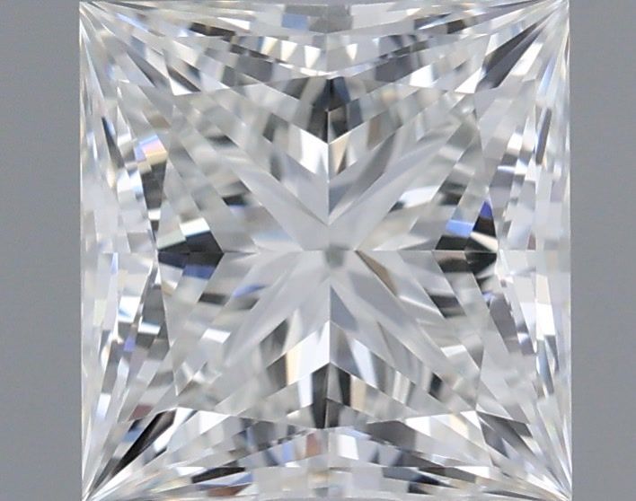 1.06 Carat Princess Shaped, Ideal Cut, E Color, VVS1 Clarity, IGI Certified Lab Grown Diamond