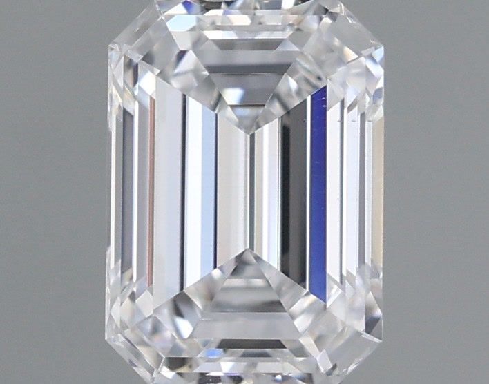 1.02 Carat Emerald Shaped, Ideal Cut, D Color, SI1 Clarity, IGI Certified Lab Grown Diamond
