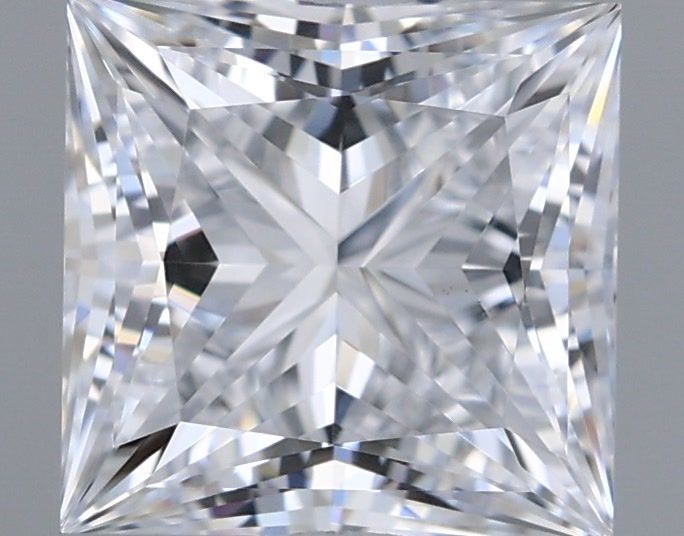 1.10 Carat Princess Shaped, Ideal Cut, D Color, VS1 Clarity, IGI Certified Lab Grown Diamond